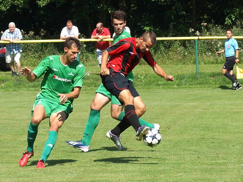 Z fotbalového utkání ČFL Karlovy Vary - MFK Chrudim 3:3.