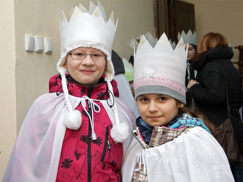 Tříkrálová sbírka v Chrudimi.