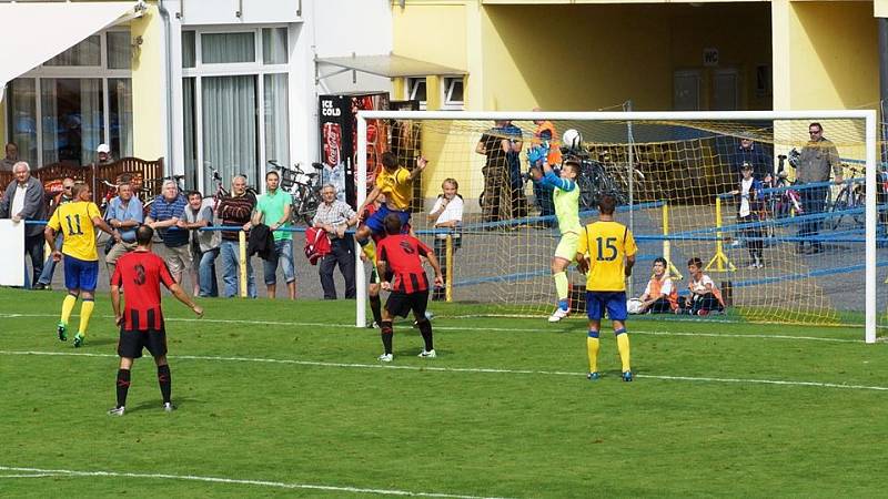 Z utkání 4. kola ČFL Písek - MFK Chrudim 4:2.