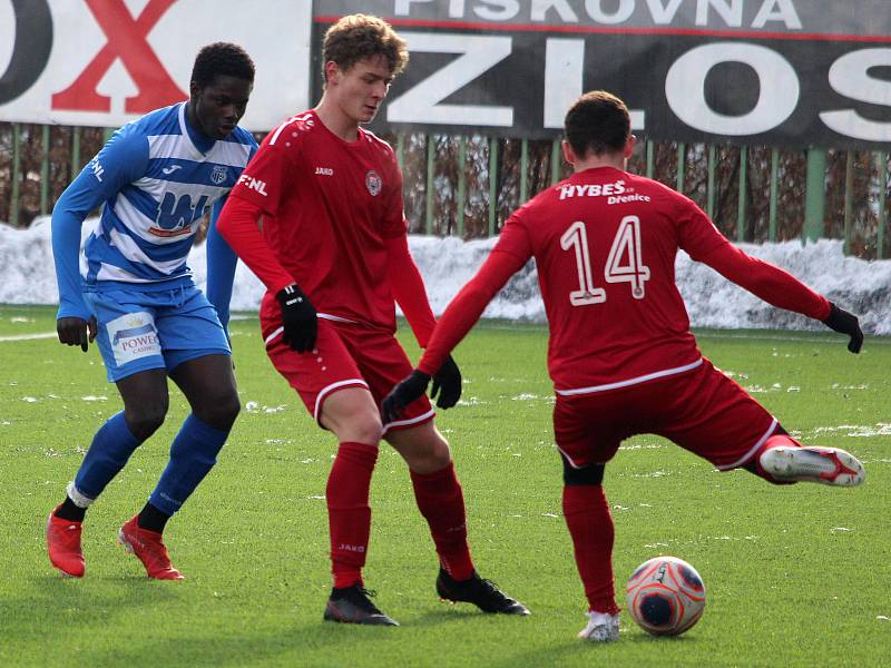 Zimní fotbalová Tipsport liga: MFK Chrudim - FK Ústí nad Labem.