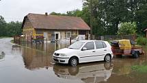 Záplavy na Chrudimsku 25. června 2013 - Trojovice.