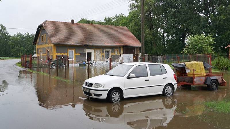 Záplavy na Chrudimsku 25. června 2013 - Trojovice.