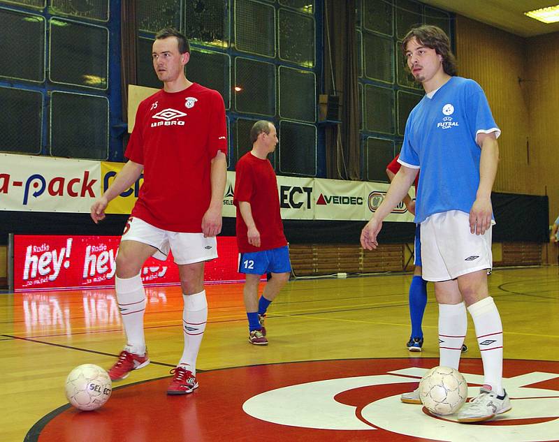 Z futsalového utkání Era-Pack Chrudim - Torf Pardubice.