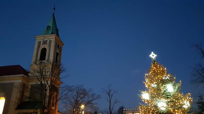 Vánoční strom v Ronově nad Doubravou