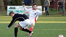 V derby krajského fotbalového přeboru remizovaly Chrudim B a Heřmanův Městec 2:2.