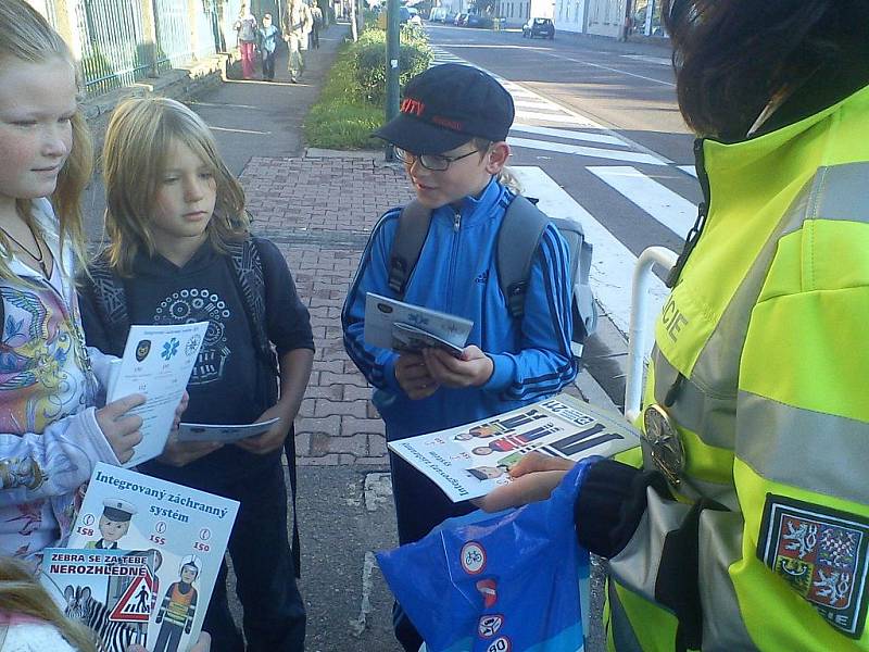 Z preventivní policejní akce Zebra se za tebe nerozhlédne.