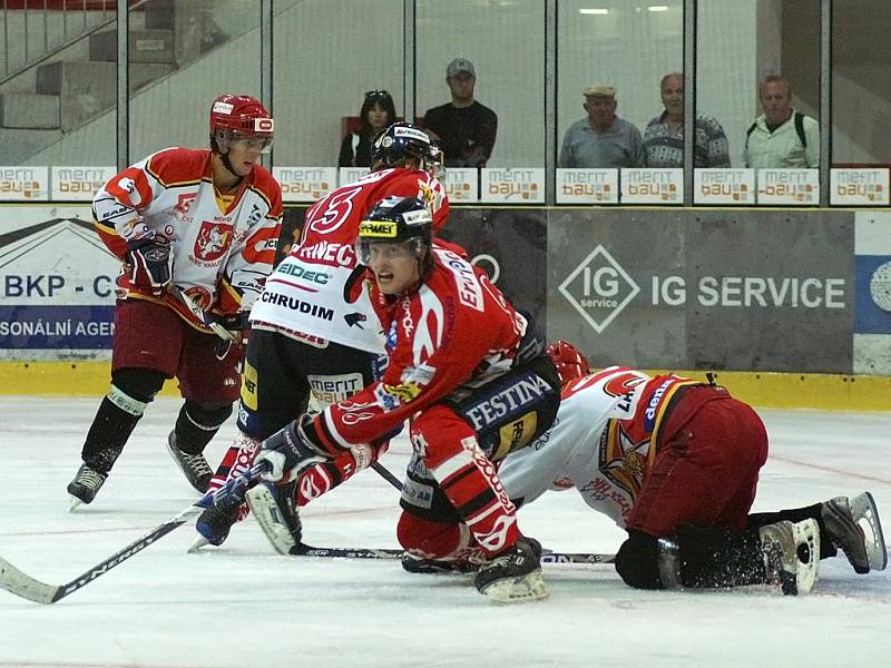 Přípravné utkání HC Chrudim - Hradec Králové 3:1.