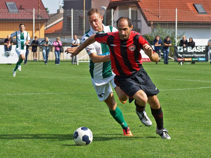 Z utkání 2. kola ČFL MFK Chrudim - Bohemians Praha 1:0.