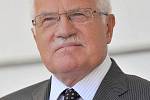 Prezident Václav Klaus s chotí Livií při návštěvě Chrudimska. 