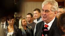 Vítěz historicky první přímé volby prezidenta ČR Miloš Zeman.