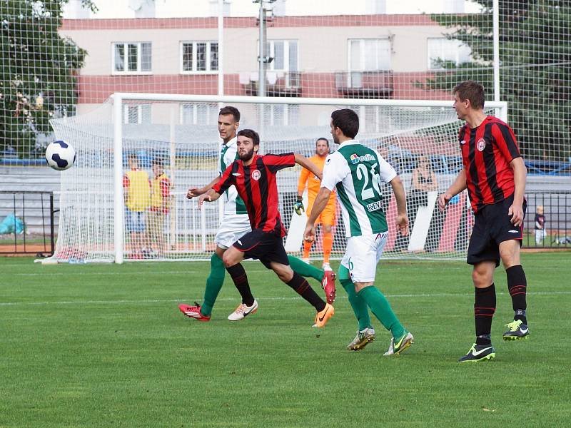 Z utkání 2. kola ČFL MFK Chrudim - Bohemians Praha 1:0.