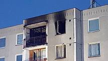 Hasiči zasahovali u požáru bytu v Seči.
