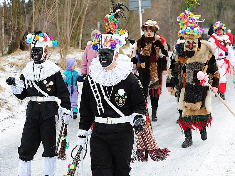 Hamry na Hlinecku prošel v sobotu 12. února 2011 tradiční masopustní průvod.