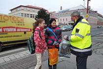 Preventivní dopravní policejní akce Zebra se za tebe nerozhlédne na Chrudimsku 2013.