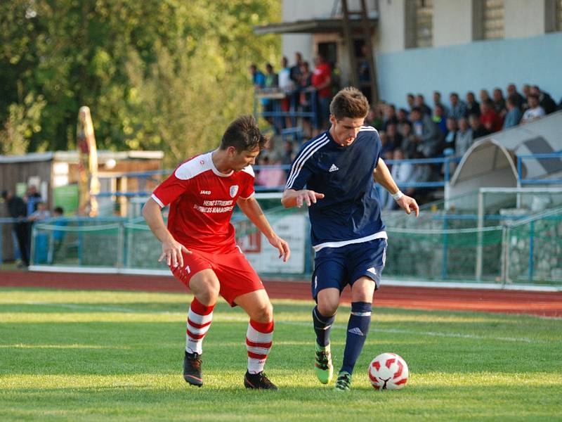 Krajský přebor ve fotbale: Sobotka - Vrchlabí.