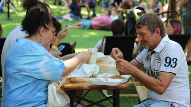 Food festival ve středověkém rezortu v Dětenicích.