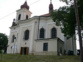 Kostel sv. Jakuba Většího v Metličanech u Nového Bydžova.
