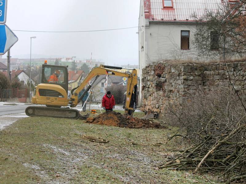 Zahájení prací na výstavbě kanalizace v Sedličkách.