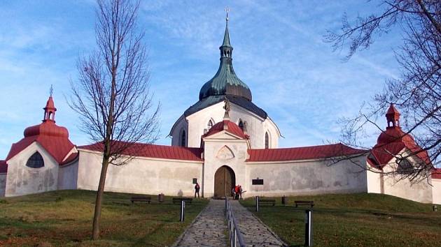 Zelená Hora - poutní kostel sv. Jana Nepomuckého.