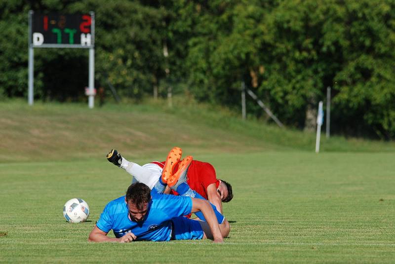 Z utkání  Železnice - Jičín (1:2).