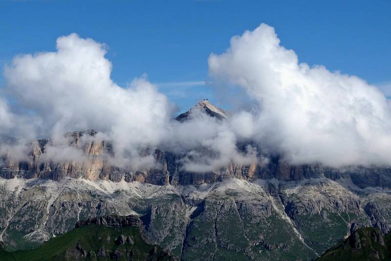 Z cesty do Dolomit.