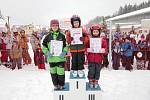 Závody ve slalomu: 1.Simona Kukučková, 2. Nikola Homolková, 3. Aneta Nosková