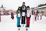 Závody na snowboardu: Martin Pospíšil, 2, Tereza Becková, 3. Michaela Šulcová