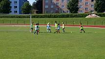 Fotbalový turnaj mateřských škol na jičínském stadionu.