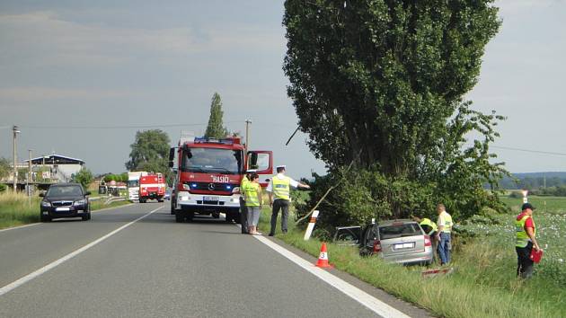 Jedna z tragických dopravních nehod u Vojic.