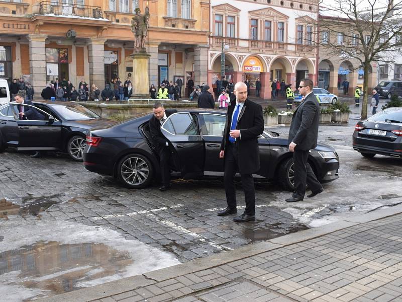 Prezident Miloš Zeman v Nové Pace.