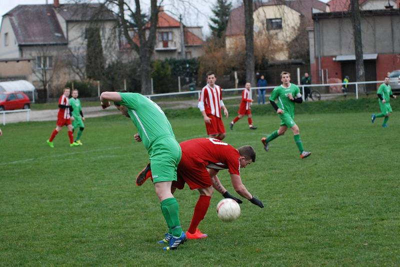 Utkání okresního přeboru 1. B třídy Kopidlno - Libáň.