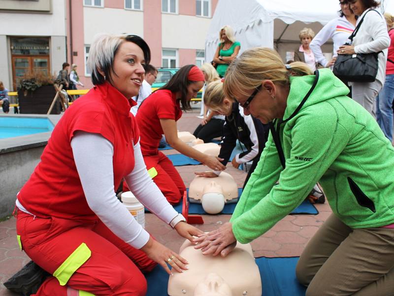 Instruktáž poskytování první pomoci v Jičíně.