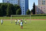 Fotbalový turnaj mateřských škol na jičínském stadionu.