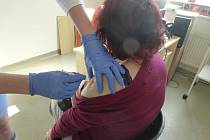 Očkování v jičínské nemocnici