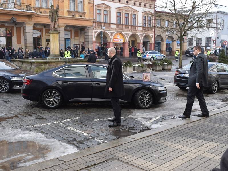 Prezident Miloš Zeman v Nové Pace.