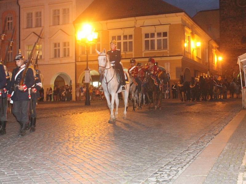 Připomínka bitvy roku 1866 v Jičíně.