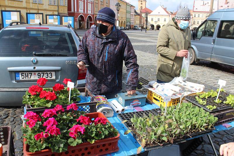 Farmářské trhy v Jičíně s nesmělým nástupem