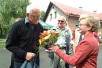 Prezident Václav Klaus návštěvou na Volejbalové Dřevěnici roku 2005.