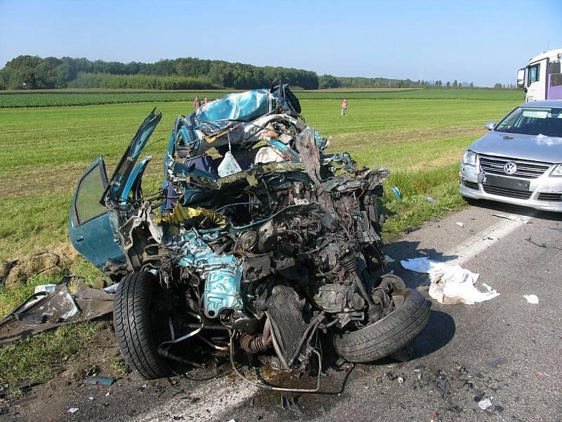 U Úlibic došlo k tragické dopravní nehodě, kdy osobní automobil narazil do protijedoucího nákladního. Devětačtyřicetiletý řidič fiatu byl na místě mrtev.