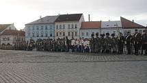 Připomínka bitvy roku 1866 v Jičíně.