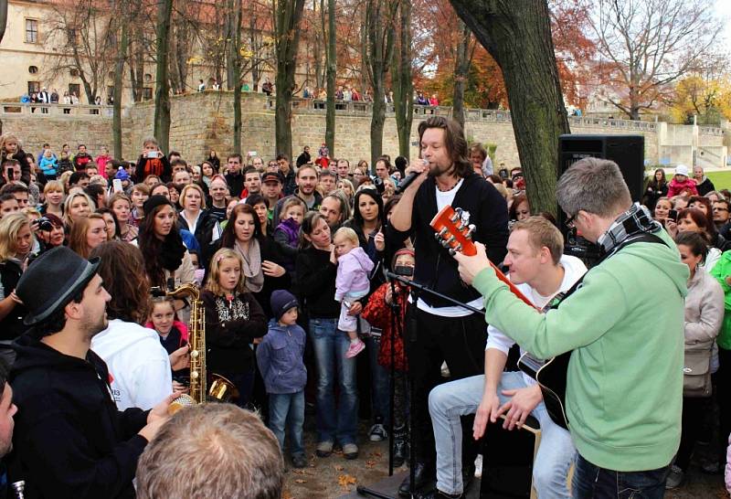 Jičínský koncert Richarda Krajča a skupiny Kryštof.