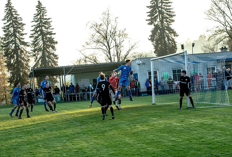 I. A třída - 15. kolo: Železnice - Stěžery 2:0