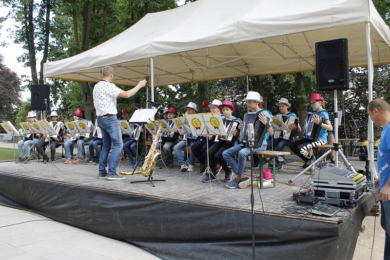 Koncert mladých německých hudebníků se uskutečnil v rámci jejich českého turné.