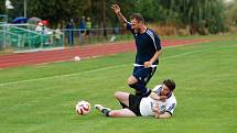 Krajský přebor ve fotbale: Sobotka - Vysoká nad Labem.