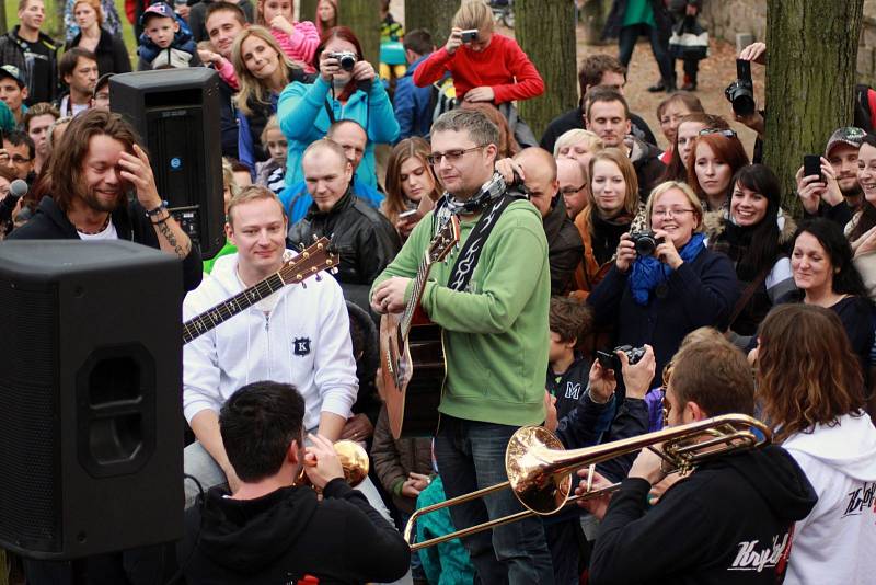 Jičínský koncert Richarda Krajča a skupiny Kryštof.