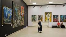 Z vernisáže výstavy obrazů Michaila Ščigola v Kyjevě.