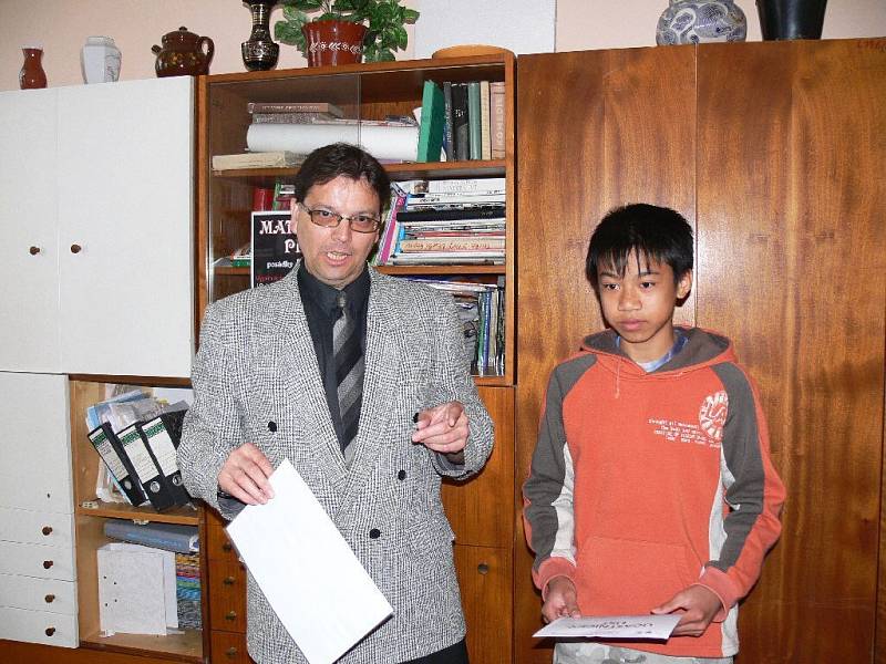 David Tran Huu s profesorem Stanislavem Bendlem.