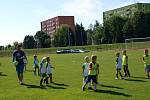 Fotbalový turnaj mateřských škol na jičínském stadionu.