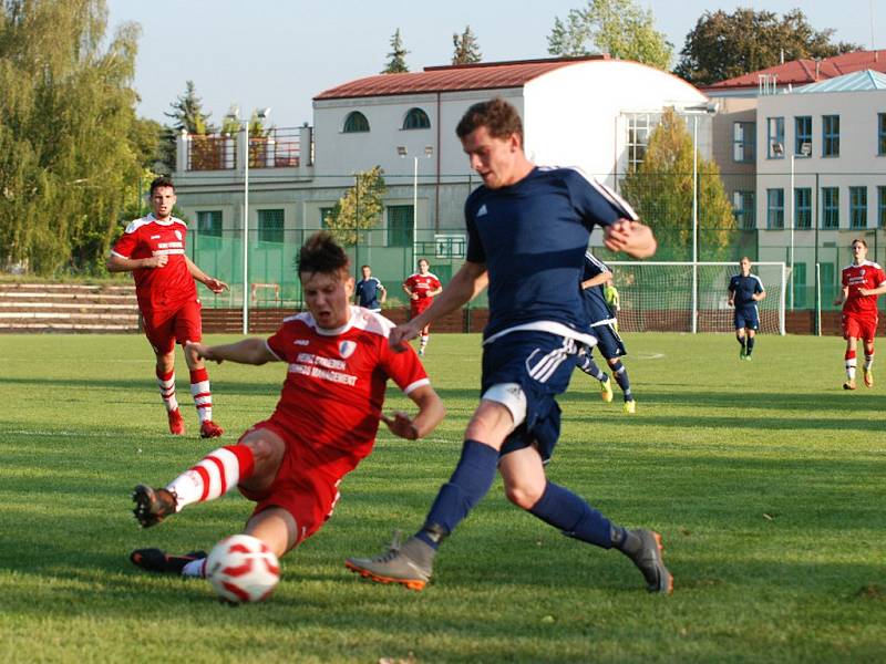 Krajský přebor ve fotbale: Sobotka - Vrchlabí.