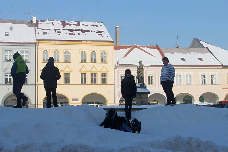 Zasněžený Jičín.